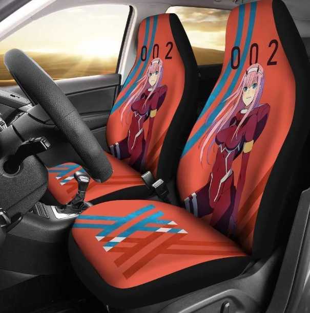 Seat Cushions Code Two Car Seat Covers Custom darling In The Anime Gifts For Anime Fans J241219-image-866927607