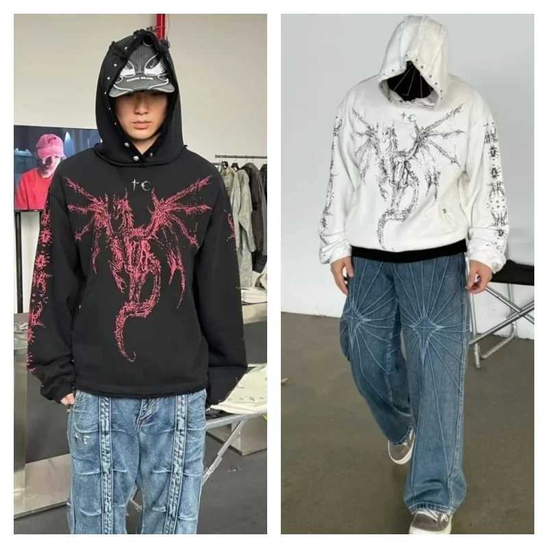 Sweats à capuche pour hommes Sweats Sweats Trend Impressions Modèles de haute qualité Fashion Hoodies Hoods Mente Mentille Femme Blanc Black Pull