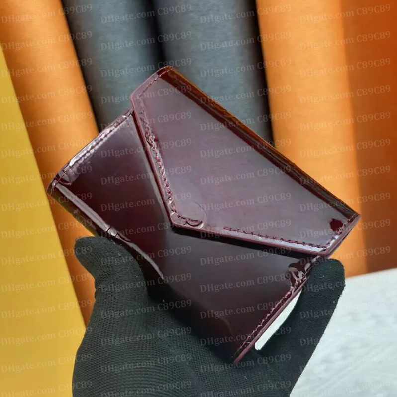 Sac de cosmétique 10a de qualité, portefeuille court, embrayage, support de carte de crédit, sac d'enveloppe, sac de porte-carte, sacs de portefe