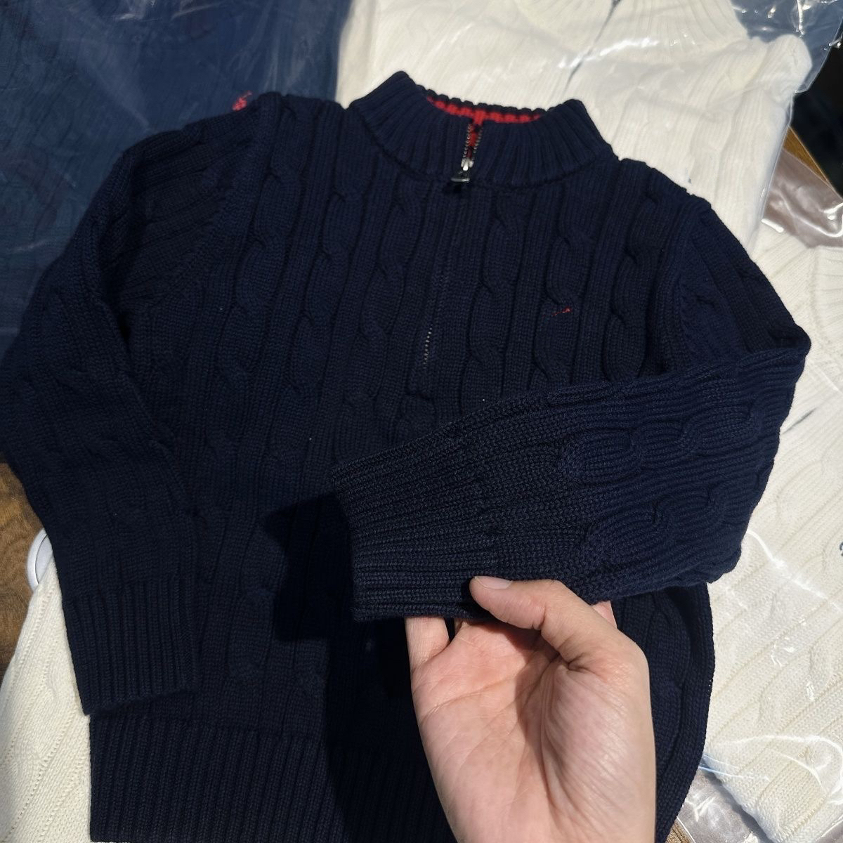2026 New Kids Sweaters Autumn Plaid Toddler Boy Sweater Long Sleeve Fake Two Piece Knitted Boys Pullover Children Clothing 2 7Y Designer