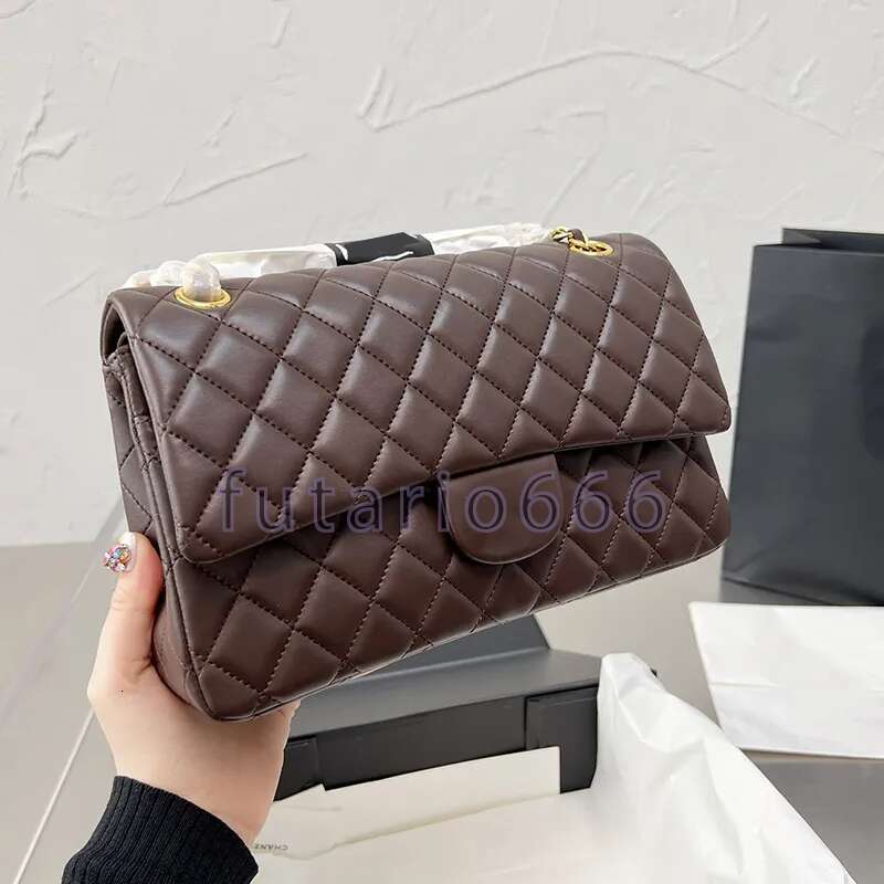 Evening Cross Body 2022Ss W Womens Classic Double Flap Quilted Bags Gold Hardware Turn Lock Crossbody Shoulder Handbags 15 Colors can Choose Designe