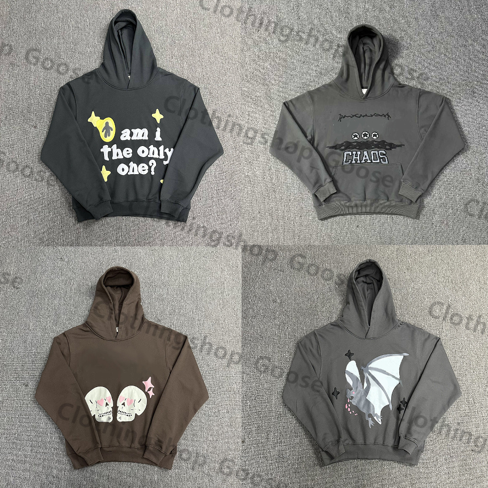 Designer high street fashion brand interesting letter foam printing Y2k Hoodie Pullover Sweatshirts unisex fleece hoodie sweater-image-999248187