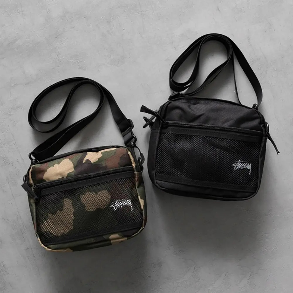 Large Capacity Shoulder Bag Fashion Crossbody Men Women Casual Canvas Mobile Phone Small Body Underarm Messenger 241219