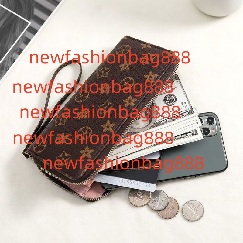 new fashion purse Designer Wallet M2005 Leather Wallet Women Zipper Long Card Holders Coin Purses Woman Shows Exotic Clutch Wallets With box 60171