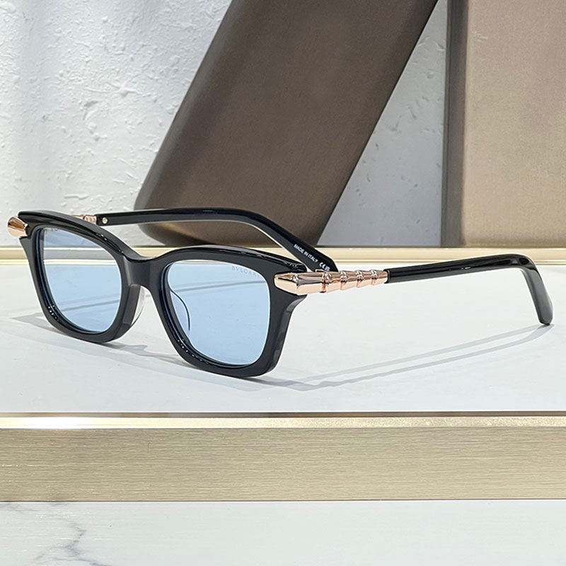 Fashion Week Summer New Sunglasses Women Designer Rectangular Acetate Frame Metal Legs Fashion Casual Unique Womens Eyewear BV50026