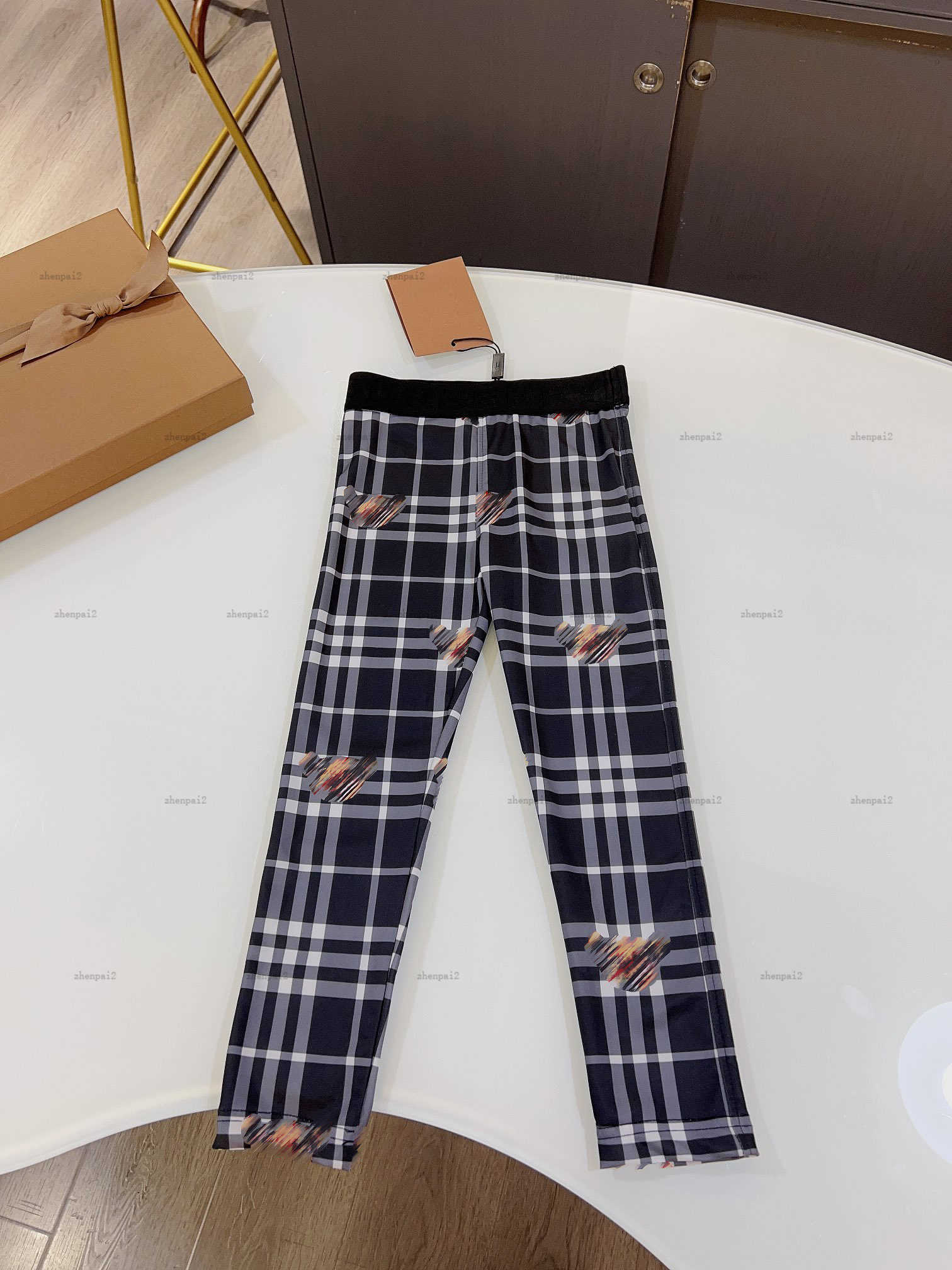 Luxury girl Yoga Pants Multicolor stripe design baby Legging kids designer clothes Doll bear print Slim design Kids trousers-image-1038798958