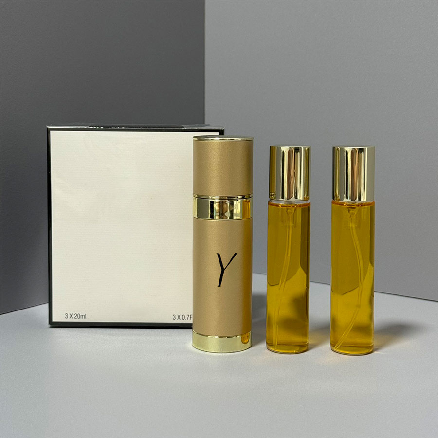 Designer Fashion Women Perfume Men Perfume 3 Bottles 20ml Eau De Toilette Vial Test Tube Travel Suit Mingtong Version Free Travel Box Packaging-image-1038807101