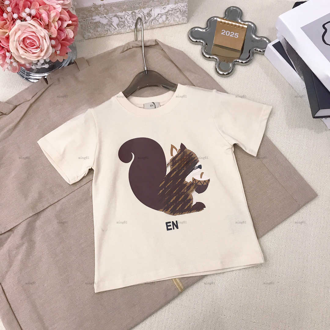 Brand baby T-shirt Various styles child tshirt High quality kids designer clothes Squirrel print boys girls Short Sleeve tees-image-1038790347
