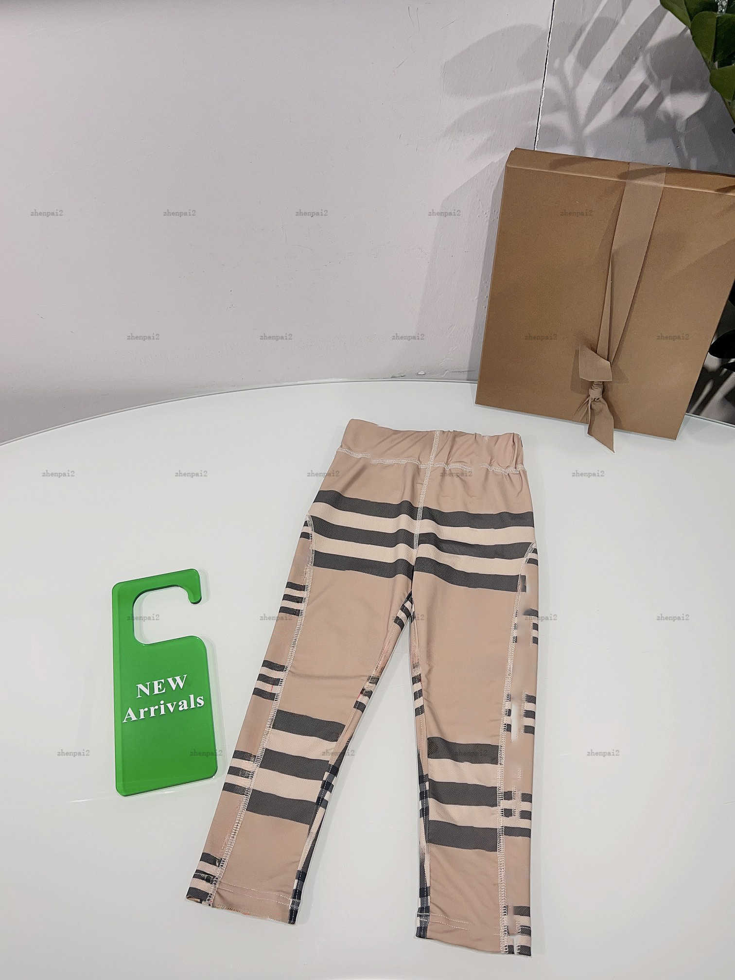 Luxury girl Yoga Pants Multicolor stripe design baby Legging kids designer clothes high quality Slim design Kids trousers-image-1038798943