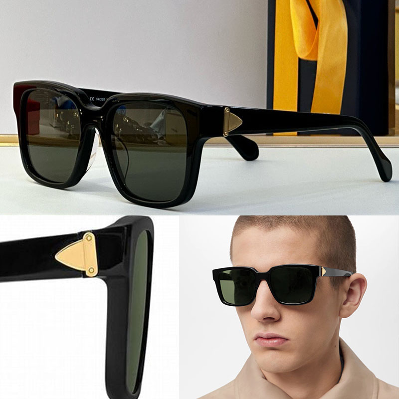 Legacy Square Glide Sunglasses Mens Women Top Quality Designer S-lock hinge Sun glasses Oversized Eyewear vintage Green lenses gafas de sol lentes Z