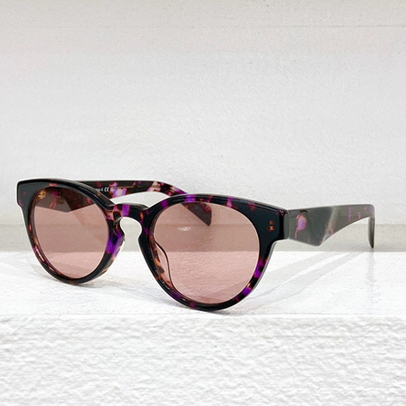 Retro Round Frame Symbol Sunglasses PR A11VD Retro Red Lenses Full Frame Glasses Elegant Men And Women Optical Glasses Brand Designer Protection