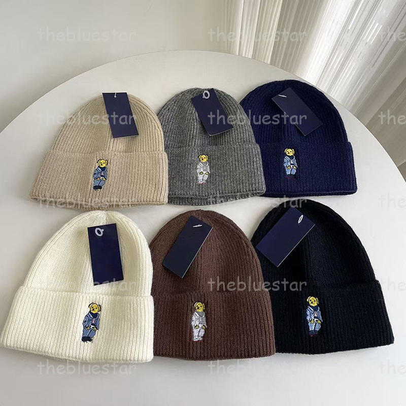 Designer Men Beanie Luxury Women Skull Cap Bear Woolen Hat Brand Winter Bonnet Embroidery Knitted Hat Outdoors Warm Wool Caps Skiing Beanies CYD2-image-890580872