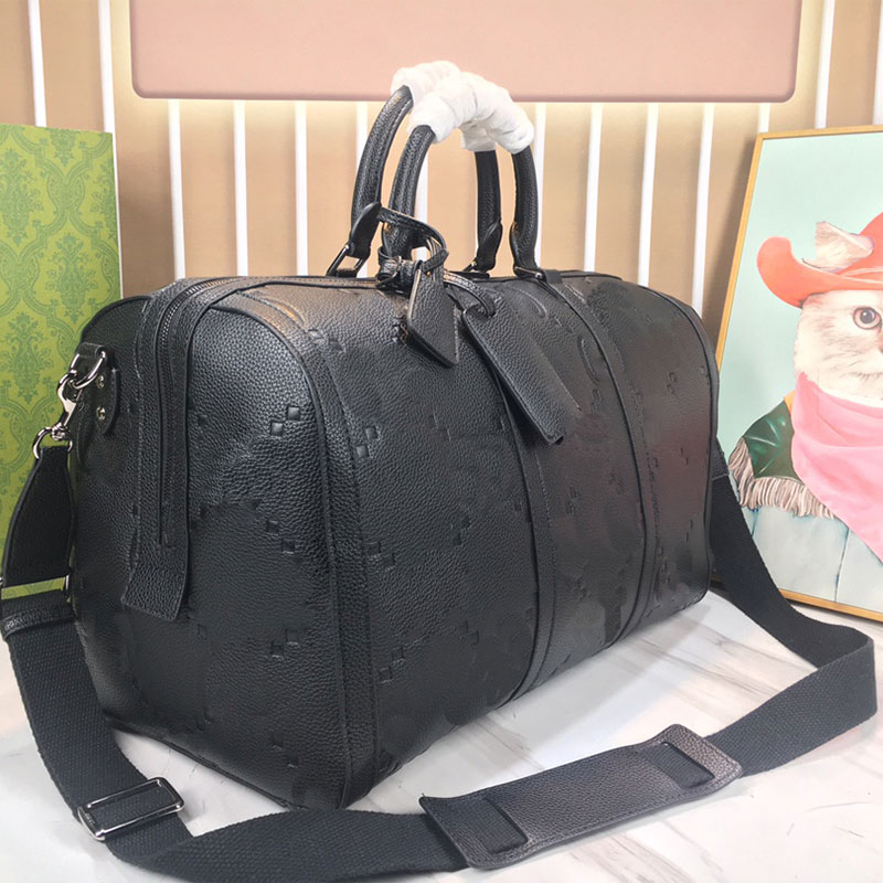 High quality large designer duffle bag mens luggage Travelling handbags Women waterproof Luxury designer bag totes shoulder men travel bag leathe-image-1039306781