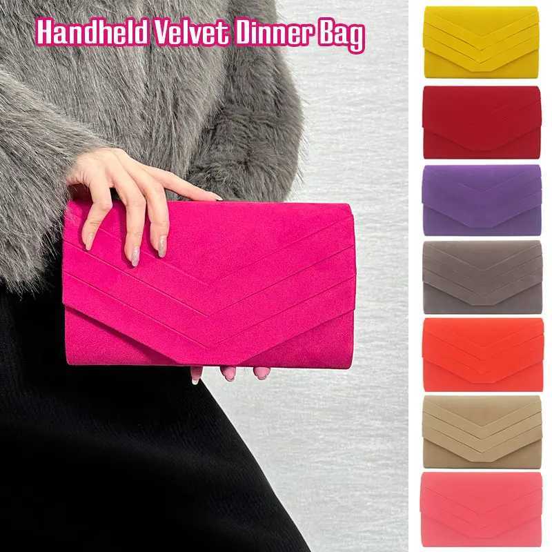 Fashionable and elegant envelope evening chain shoulder bag long wallet womens wedding party clutch mini handbag Z241225