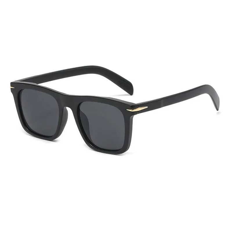 Retro Square Sunes Mens Anti Blue Light Fashion Gradient Driving S Leopard Black Brand Ocos X241225