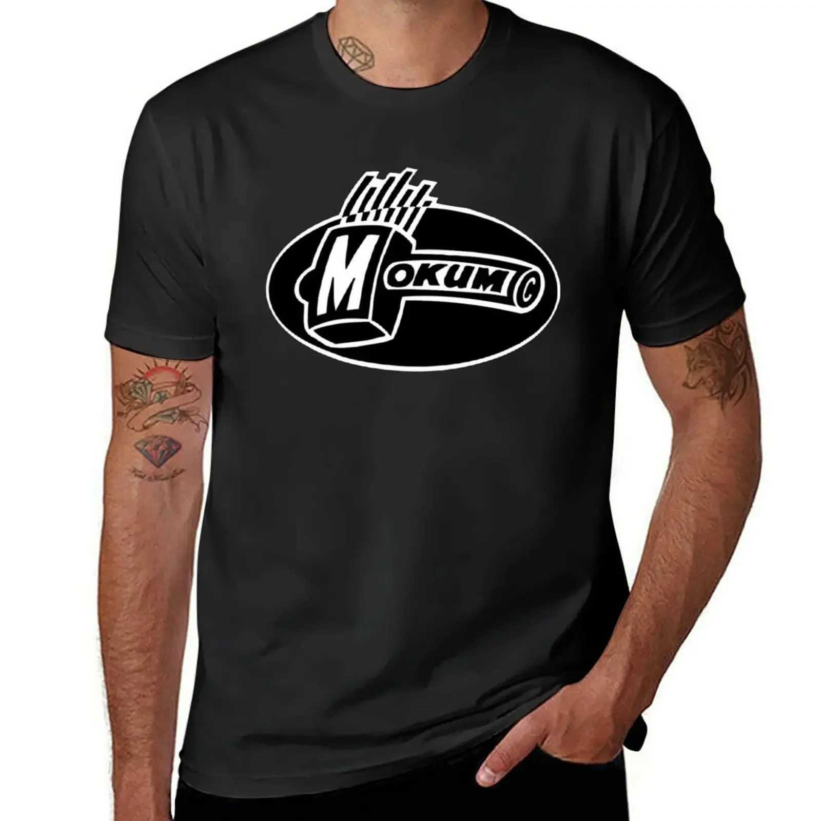 MOKUM RECORDS plain T-shirt custom mens summer fashion new arrival cotton short sleeved heavy round top W241225