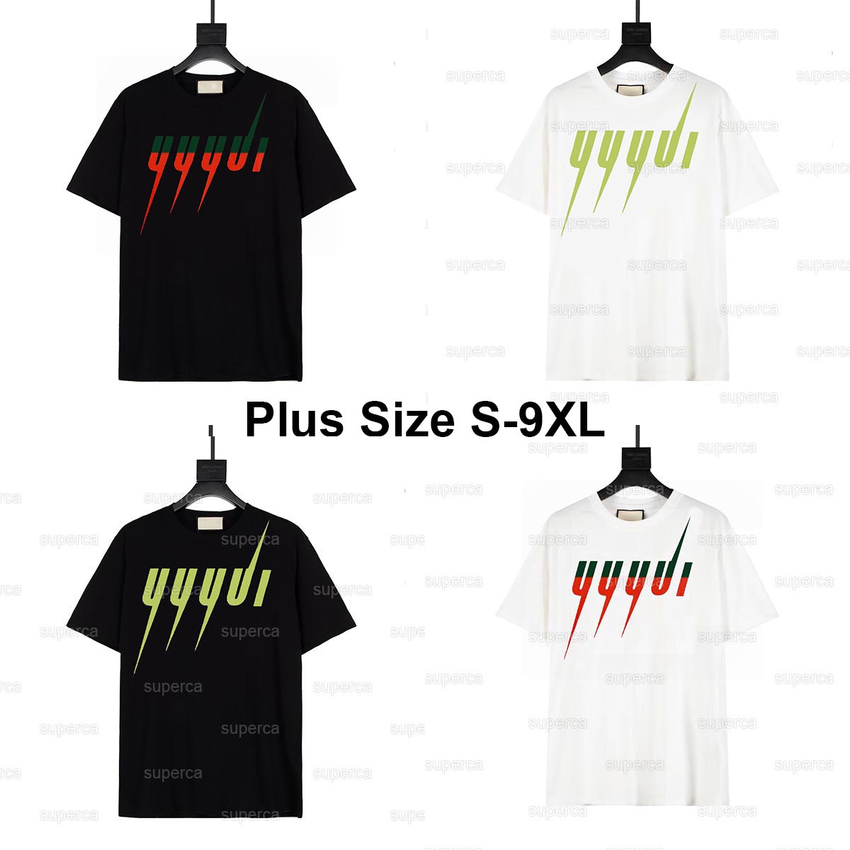 5XL 6XL 7XL 8XL 9XL Men's Plus Tees Polos Round neck embroidered and printed polar style summer wear with street pure cotton set shorts tshi