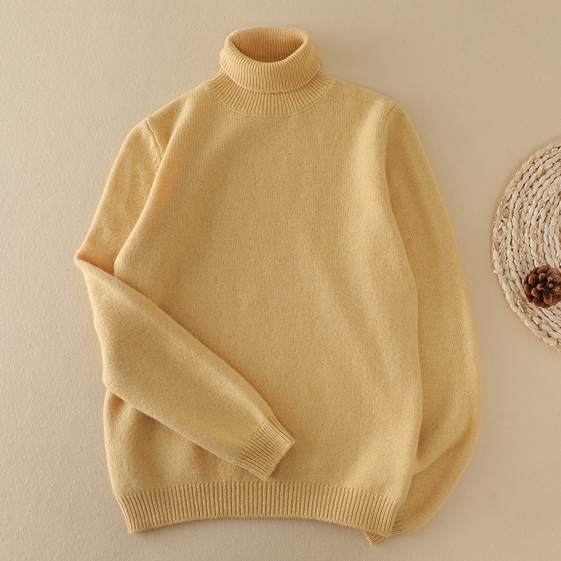 27 Inner and outer wear pullover boys and girls long-sleeved turtleneck sweater base knitted top winter-image-1039329790