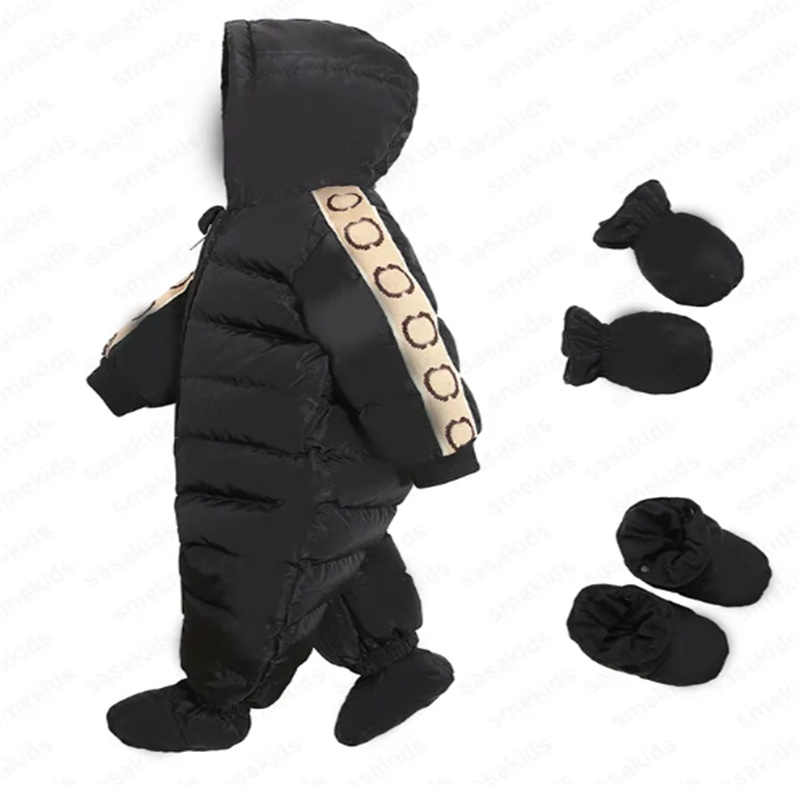 Designer Children Down Jacket Winter Boy Thick Romper Girl Duck Down Jumpsuit Baby Snowsuit Kids Overalls Infant Coat R251009 W251023-image-1081344516