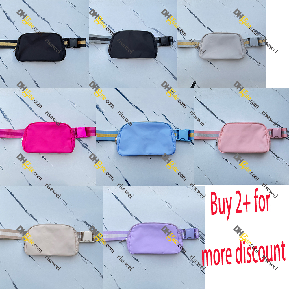 Evreywhere Belt Bag Fanny Pack Cross Body Bag Small Crossbody Bags for Women Men Trendy Nylon Waterproof Risewei Mini Purse Travel Running