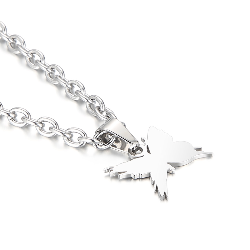 Fashion Women Girls Silver Gold Stainless Steel Round Star Pendant Earrings Sets Jewelry Christmas Gift-image-1039434277