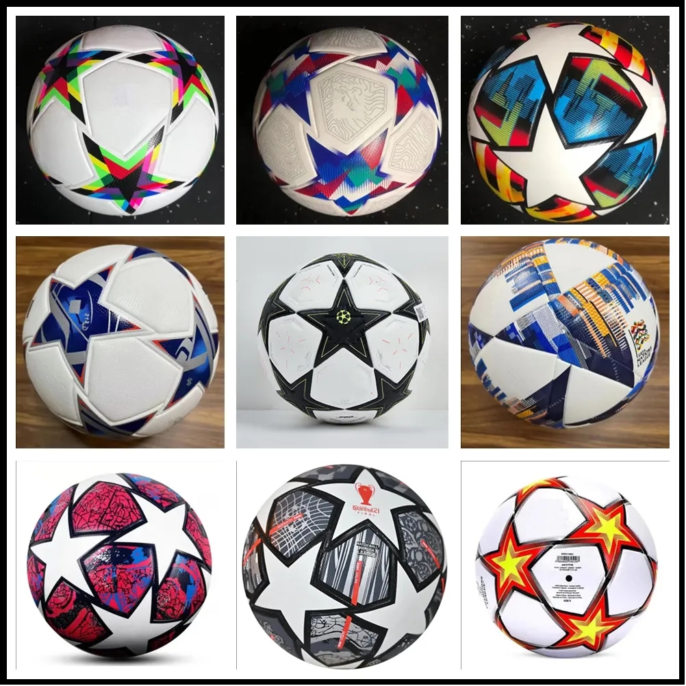 New 25 European champion Soccer ball size 5 Final KYIV PU balls granules slip-resistant football 2025