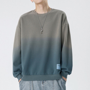 79 Sweat-shirt à col roulé pour les hommes Automne et hiver épaissis de la tendance solide
