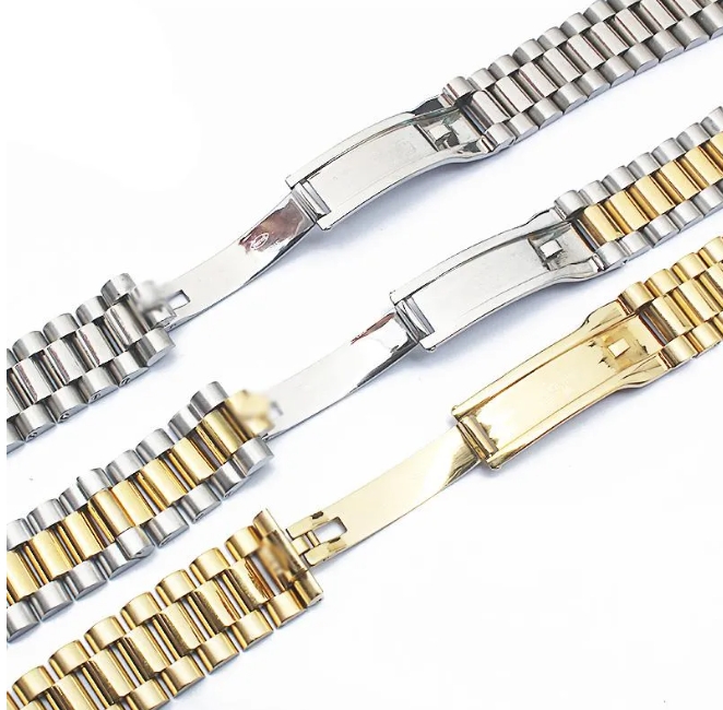 Bracelet de montre Band 13 mm 17 mm 20 mm 21 mm acier inoxydable avec logo pour DATE-JUST DAY-DATE OYSTERPERPETUAL DATE accessoire de mode