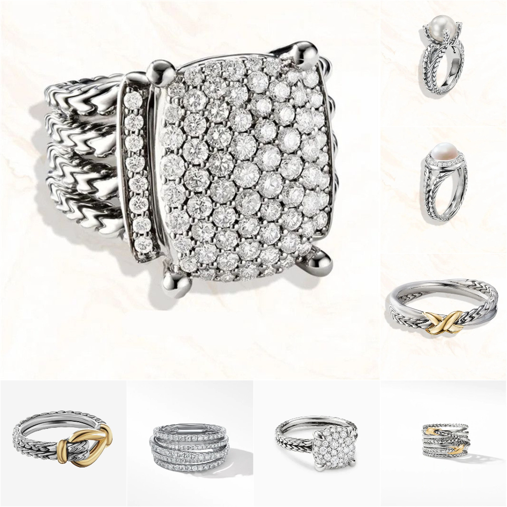 ring jewlery designer for women engagement rings for women Twisted Cross rings Braided Fashion Jewelry Classic Copper jewelry ring designer ring man