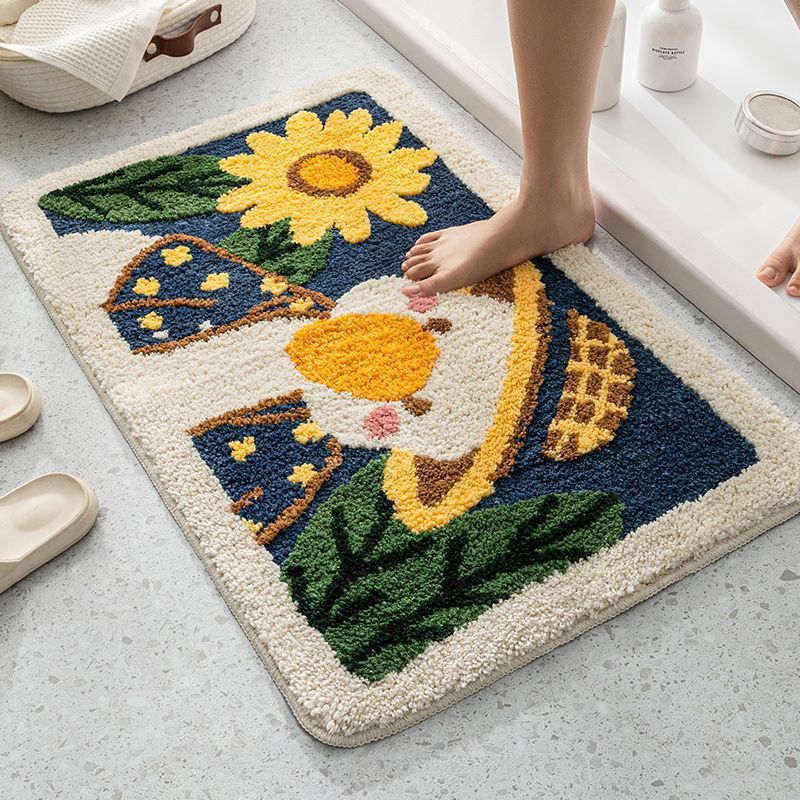 Bathroom Water-absorbent Floor Mats Bathroom Door Stepping Mats Cartoon Cute Non-slip Household Carpet Door Mats-image-1039918249