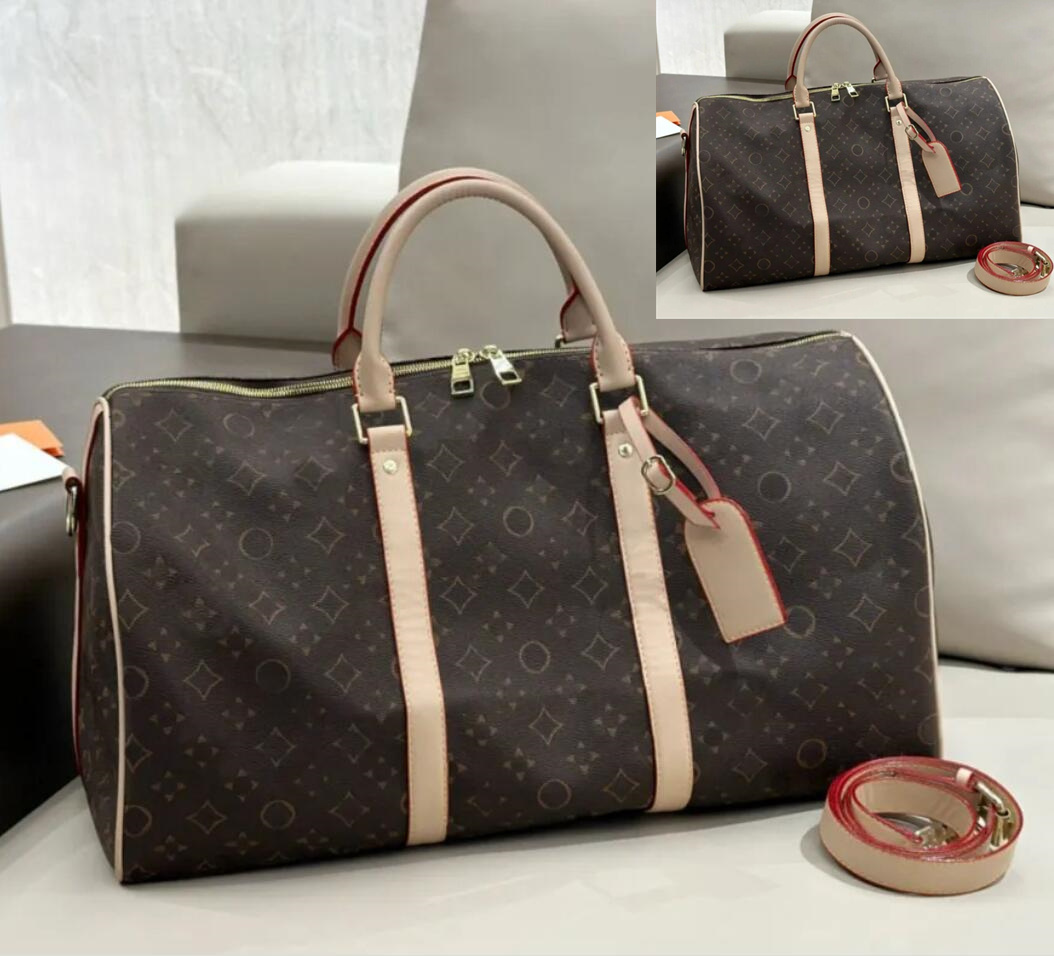 2024 Designer duffle Men women fashion travel lage duffel Large capacity Zipper coated canvas leather creative classic overnight bag 55 cm travel-image-916870581