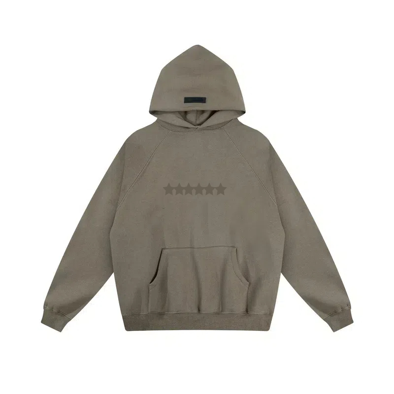 Men's Hoodie Designer Solid Color Hooded Hoodie Fleeced with Simple Print - Casual Loose Wear For Spring & Autumn Couples Clothing