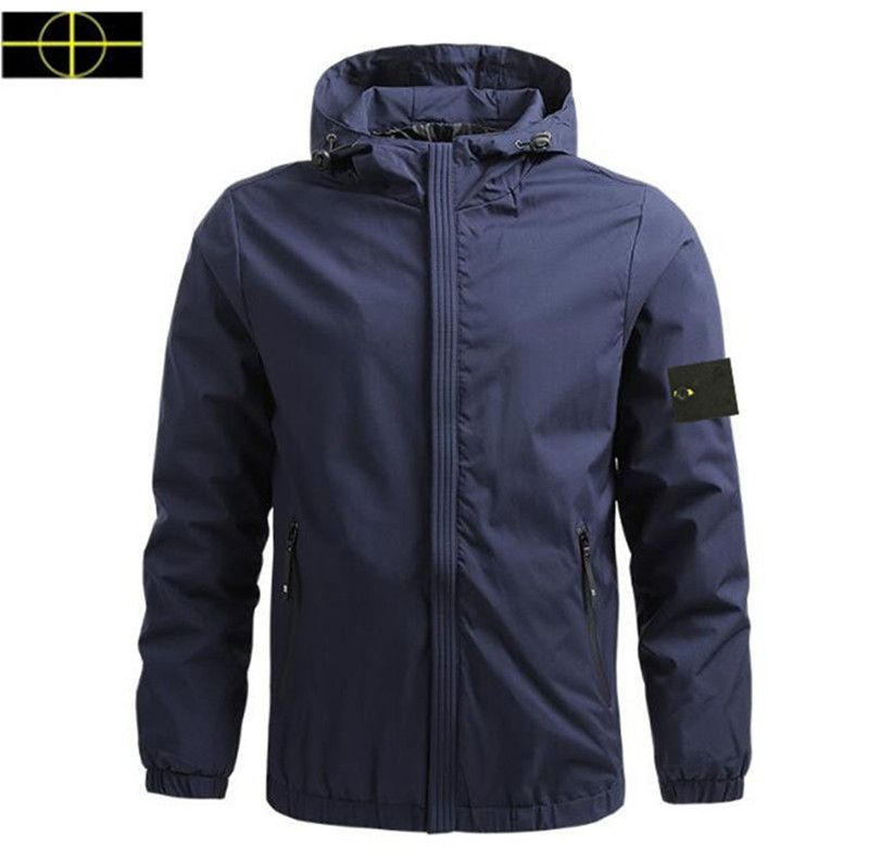 Stoney Hoodie Men's Designer Jacket Zipper Embroidery 2026Winter Men's Fashion Badge Coat Stones Islens Outerwear Hiking Vacation Stone Is