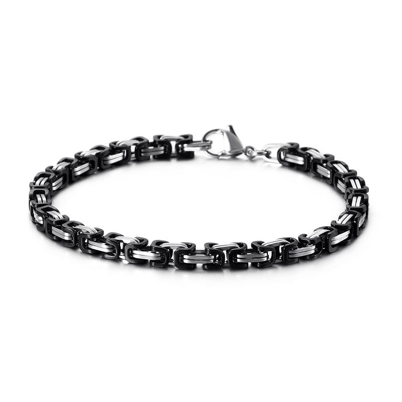 Hot Fashion Femmes Girls Silver Gold en acier inoxydable Bracelets Bijoux un cadeau