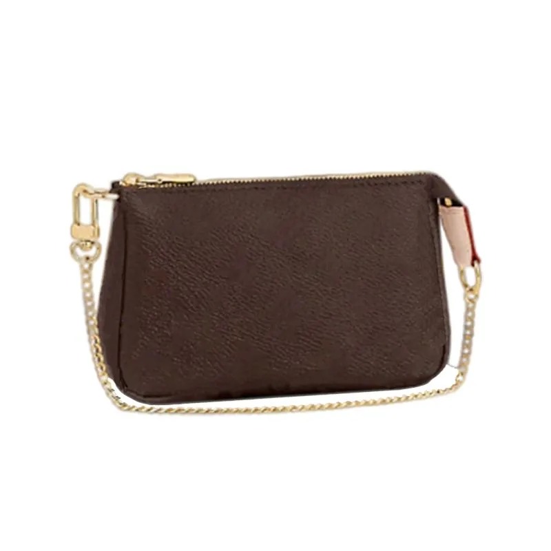 Women Fashion Designer Coin Purse Chain Shoulder Bags Mini Wallet Iphone Case Classic Flower Purses