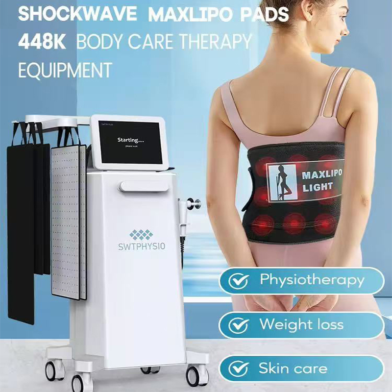 Professional 448k Shock Wave Cet Ret Tecar Therapy Machine 5d Maxlipo 940nm Lipo Slimming Belt Eswt physiotherapy Shockwave Therapy Machine