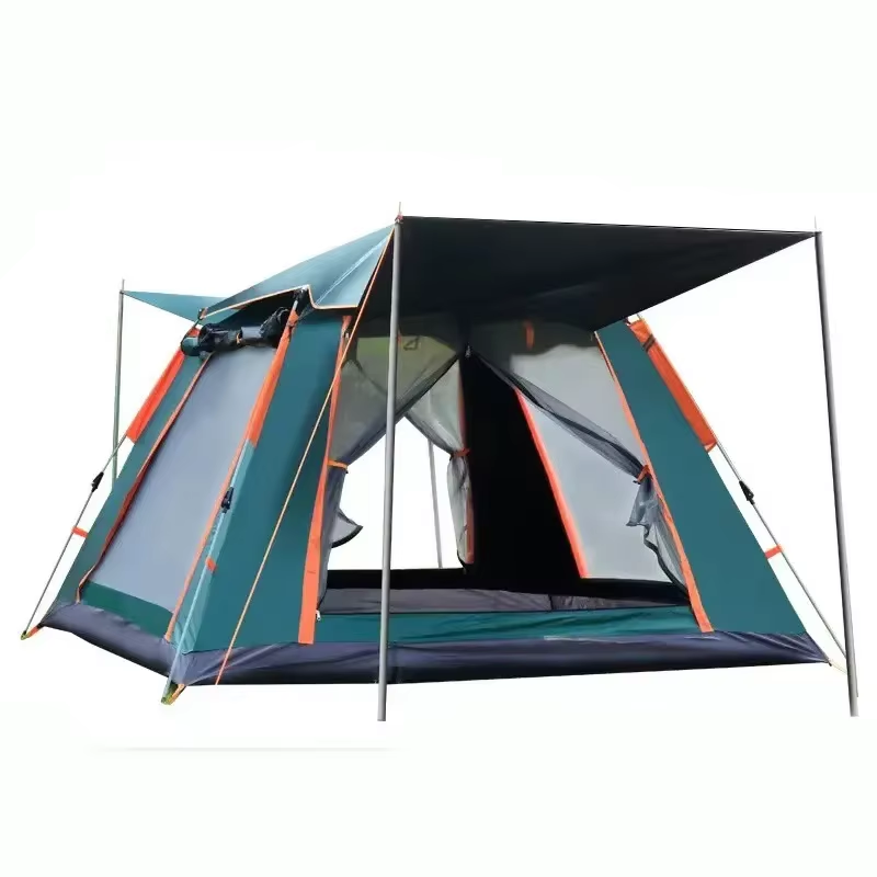 Outdoor Automatic instant camping tent Uv-Anti waterproof portable folding large camping family tent-image-1039989373