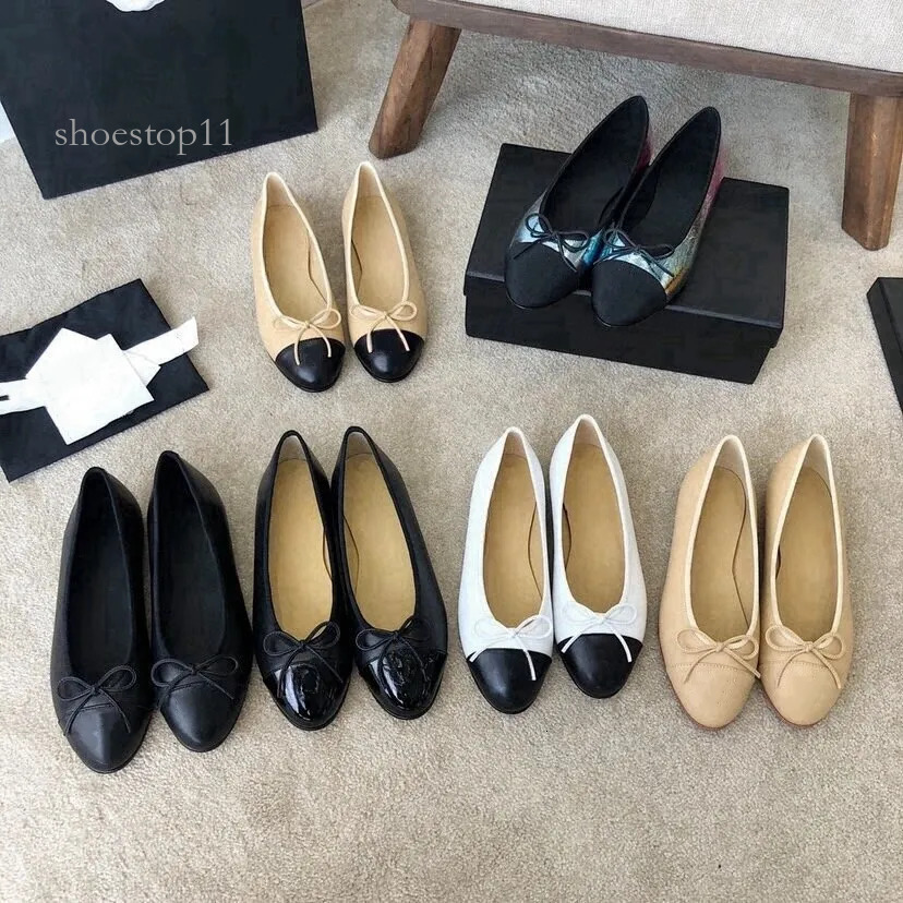 Designer Woman Ballet Flat Dress Shoes Leather Loafers Velvet Wedding Party Dance Luxury Loafers Top Quality Spring And Autumn Cowhide Letter Bal