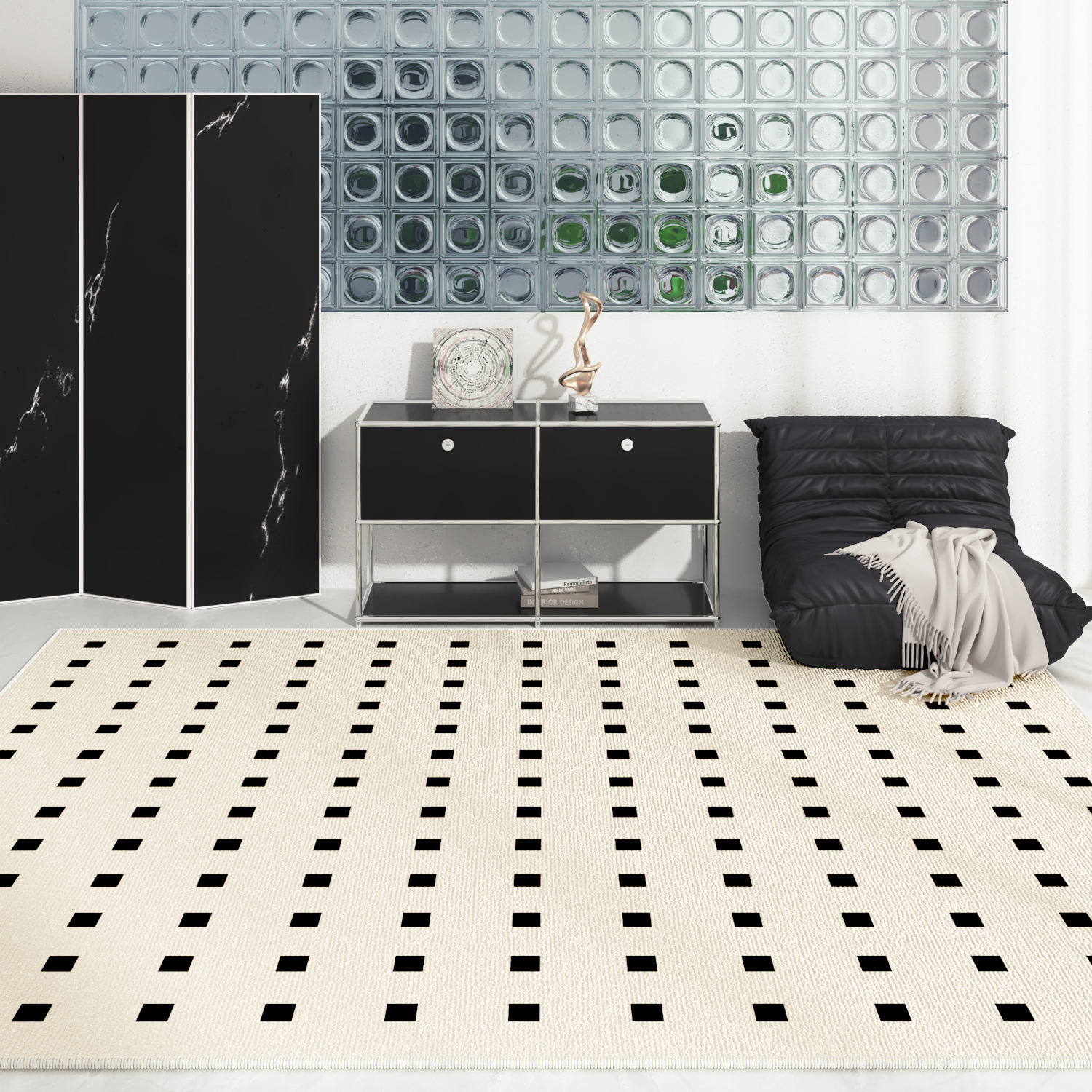 Living room, dirt resistant, easy to maintain, household entrance, bedroom, bedside blanket, non slip floor mat-image-1039941485