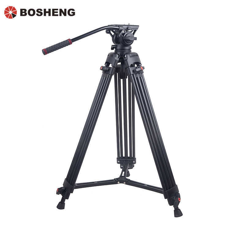 Tripods K F Concept 72 inch/180cm Aluminum Video Camera Tripod Transverse Center Column 8KG with Fluid Head for DSLR Camcorders Camera S246052-image-985955053