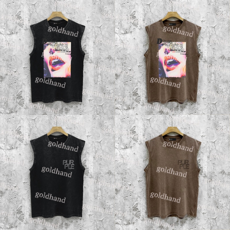 Purple Brand Tanks Top Mens Designer Sleeveless Vest Fashion Letter Printed T Shirt Clothes-image-998004022