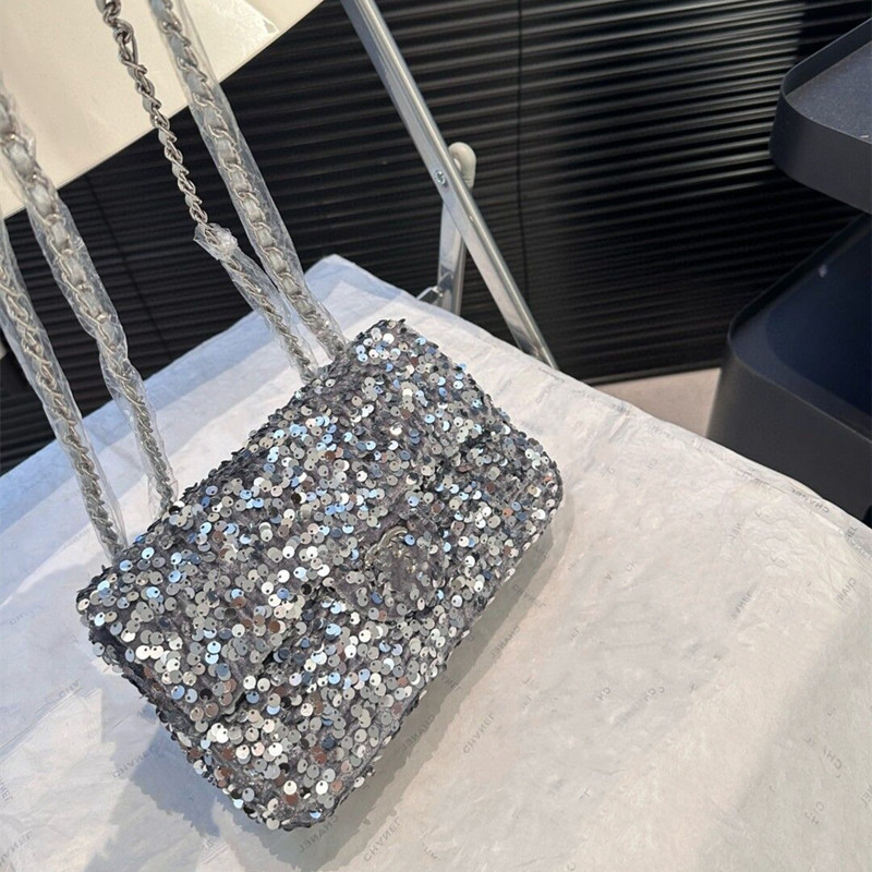 Sequin Bag Fashion Women designer Luxury Shoulder Bag Leather Hardware Metal Clasp cc Handbag Chain Crossbody Bag Makeup Bags Fashion Purse-image-998113845