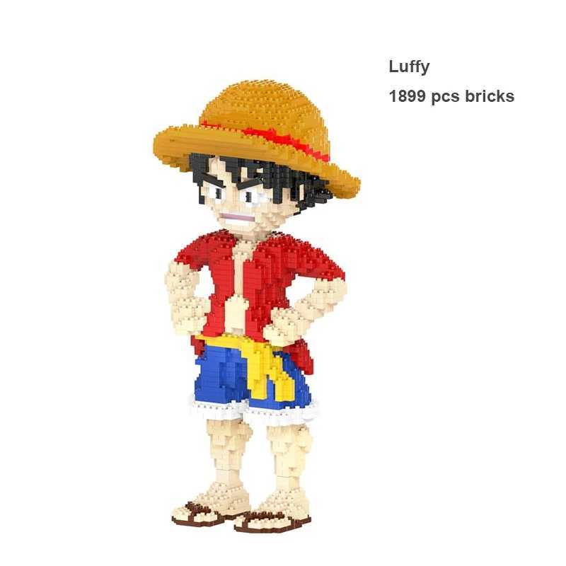 Blocks Anime One Piece Luffy Building Blocks DIY Mini Bricks Chopper Assembly Model Mirco Blocks Gifts Toys For Kids 1899pcs Blocks L260105-image-998130308