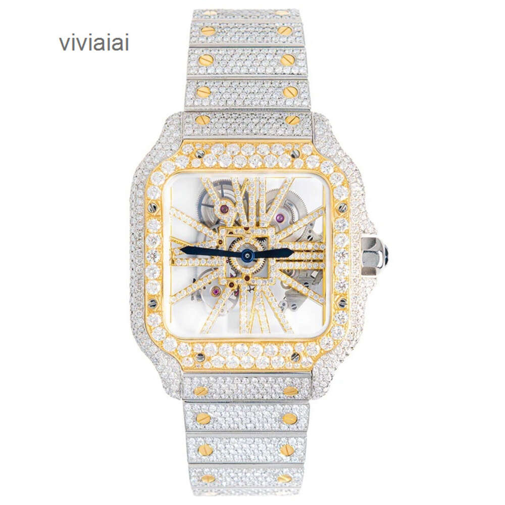 New Iced Out Tester Pass VVS Diamond Watch Luxury Silver Original Hip Hop Men Moissanite Diamond Mechanical Watches-image-998526726