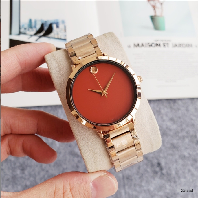 New Hot luxury Women&#039;s Fashionable Quartz watch Man Leisure Sports Watches Ungraduated brand M a1 Gold watch gift-image-998529431