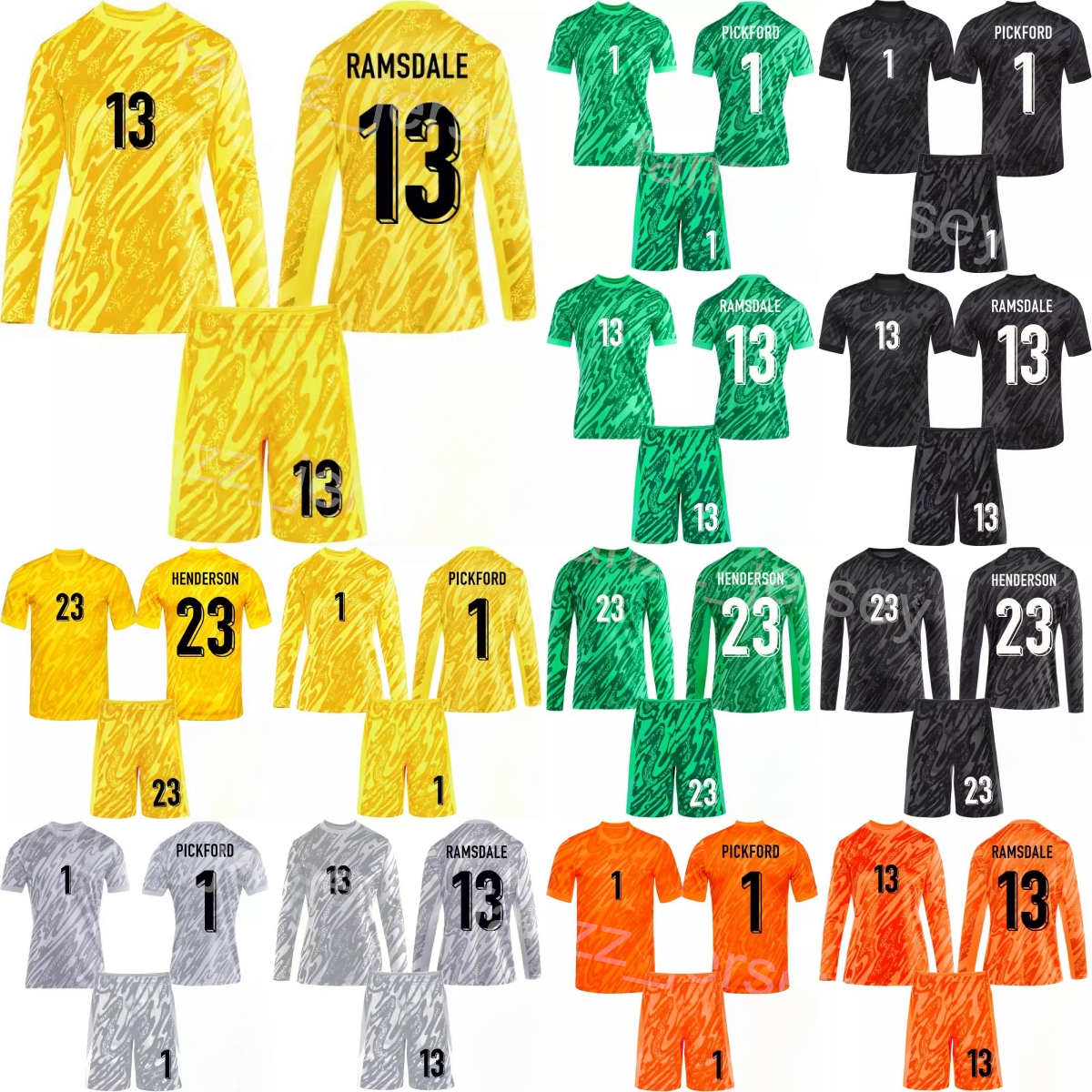 National Long Sleeve GK Soccer 13 Nick Pope Jersey Set 24-25 Mens Kid Goalkeeper Pickford Mary Earps Joe Hart Aaron Ramsdale Gordon Banks Footbal-image-998469757