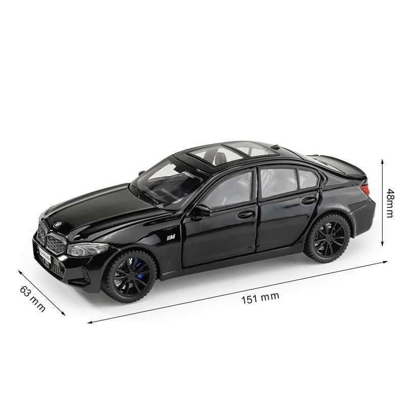 Diecast Model Cars 1/32 BMW 320i SUV Miniature Diecast Toy Car Model Sound Light Doors Openable Educational Collection Gift for Children Boy Kid-image-998572992