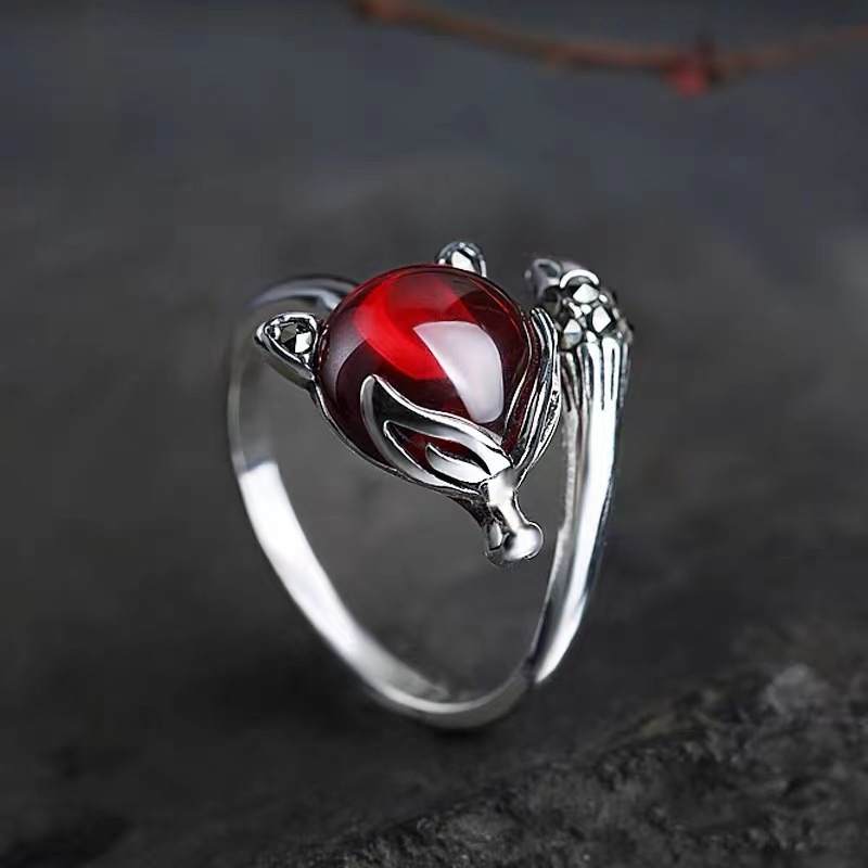 925 Sterling Silver Fox Crystal Rings For Women Wedding Luxury Jewelry Money 925 âCheap Things Jewellery