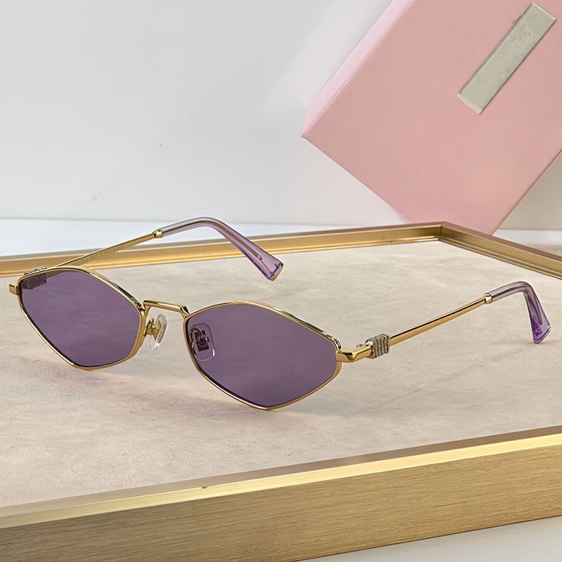 Brand Womens Designer Sunglasses miu56Z Womens Casual Style Metal Frame Sunglasses 100% UV Resistant Womens Fashion Outdoor Travel Shooting Sungl-image-999283355