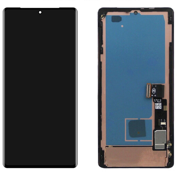 Cell Phone Replacement Screens Parts For Google Pixel 7 Pro 6.7 Inch Black Mobile Lcd Display Screen With Frame installation-image-999334793